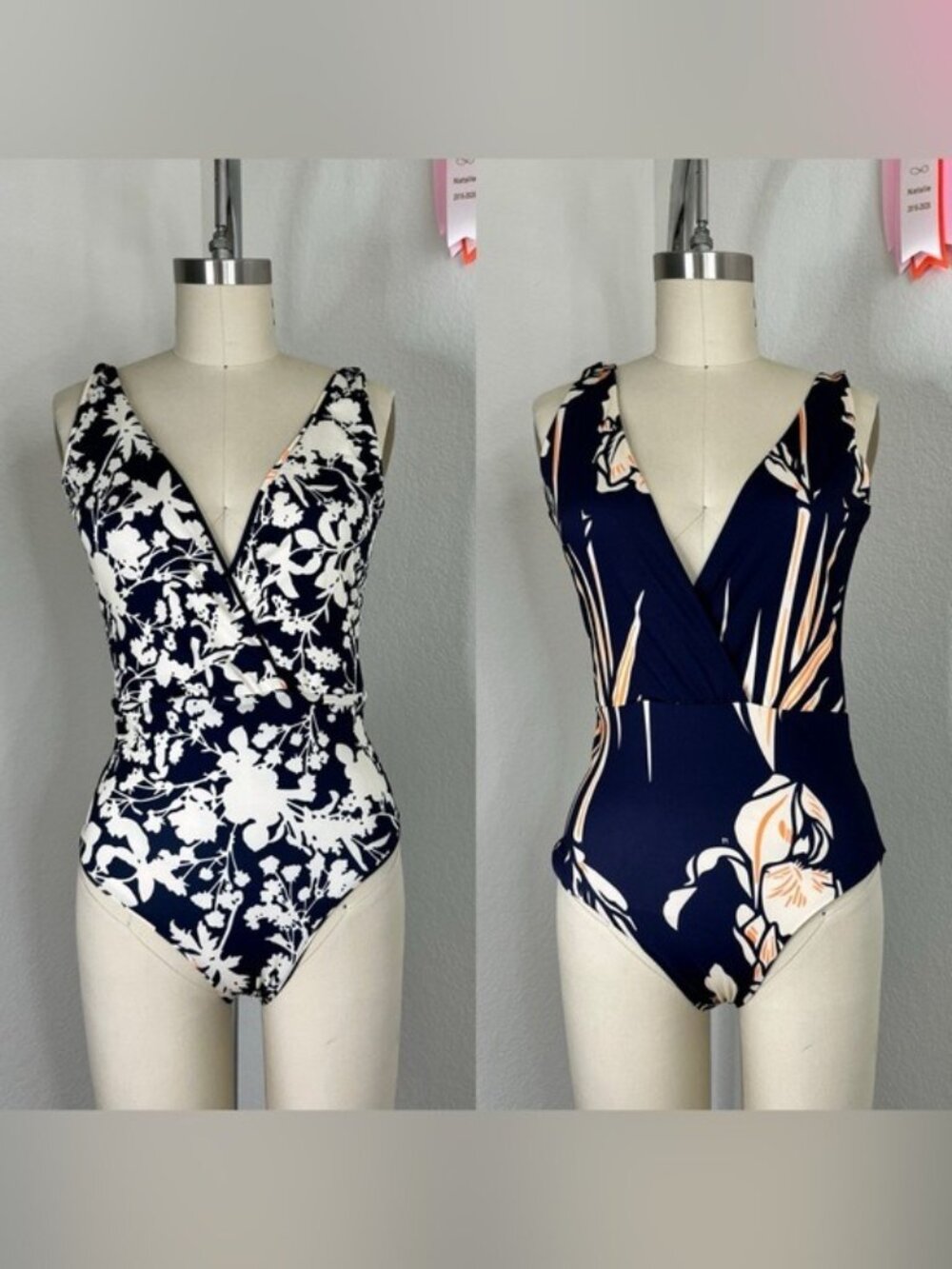 Maaji Sierra One Piece Swimsuit Reversible Wire Free Plunge Low Back Floral